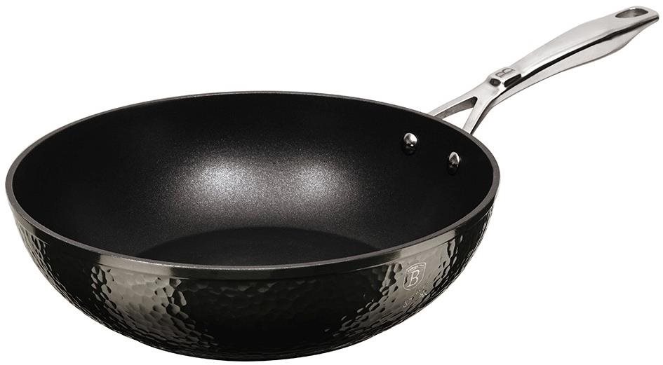 Wok Pan BERLINGERHAUS WOK pan with titanium surface 28 cm Shine Basalt Collection ...