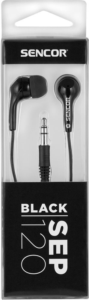 Headphones Sencor SEP 120 Black Packaging/box