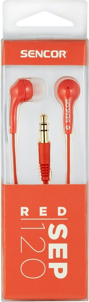 Headphones Sencor SEP 120 Red Packaging/box