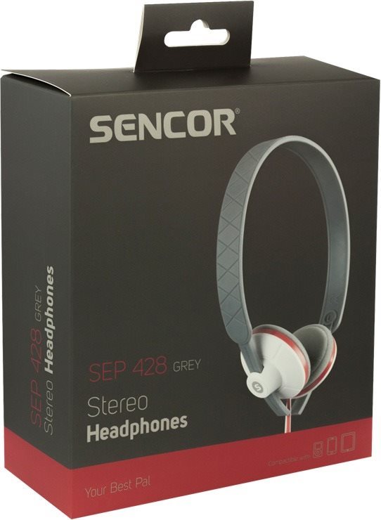 Headphones Sencor SEP 428 Grey Packaging/box