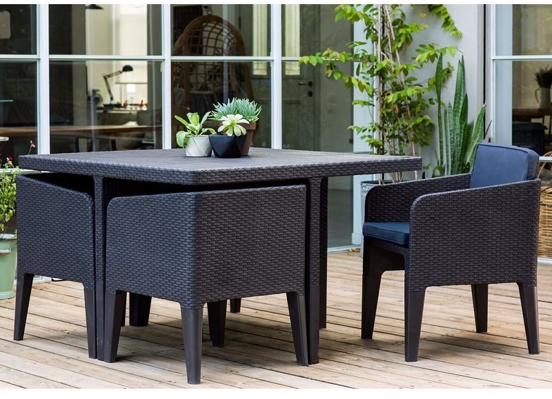 Garden Furniture ALLIBERT COLUMBIA 5 Graphite Lifestyle