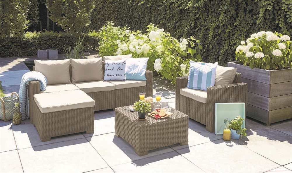 Garden Furniture ALLIBERT MOOREA Cappuccino Lifestyle