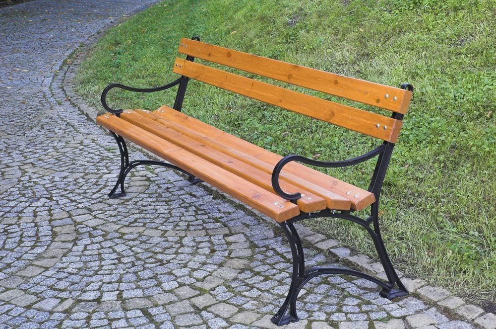 Garden Bench ROJAPLAST Park Bench with Armrests Lifestyle