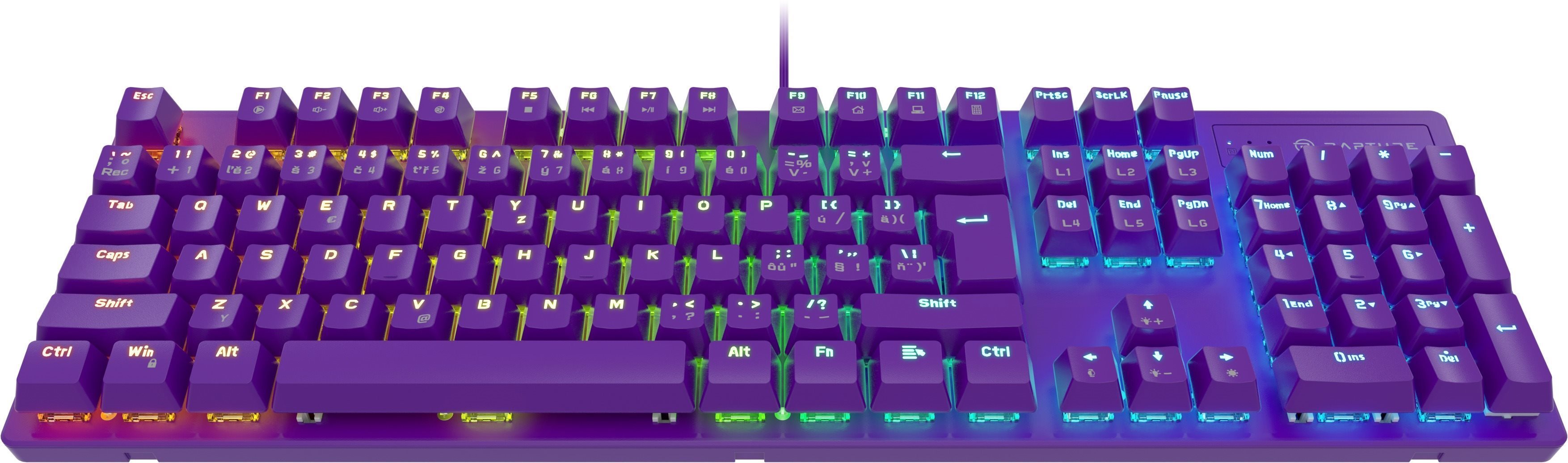 Gaming Keyboard Rapture X-RAY Outemu Red Purple - CZ/SK ...