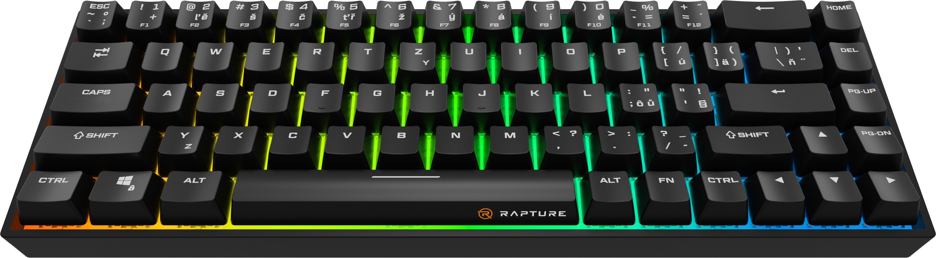 Gaming Keyboard Rapture CHARLIE V2 Wireless, Gateron G Pro 3.0 Red, black - EN/SK ...