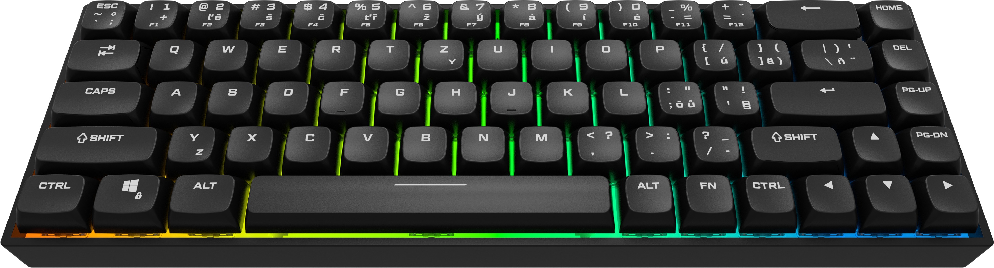Gaming Keyboard Rapture CHARLIE V2 ULTIMATE, Gateron Silent Red, black - EN/SK ...