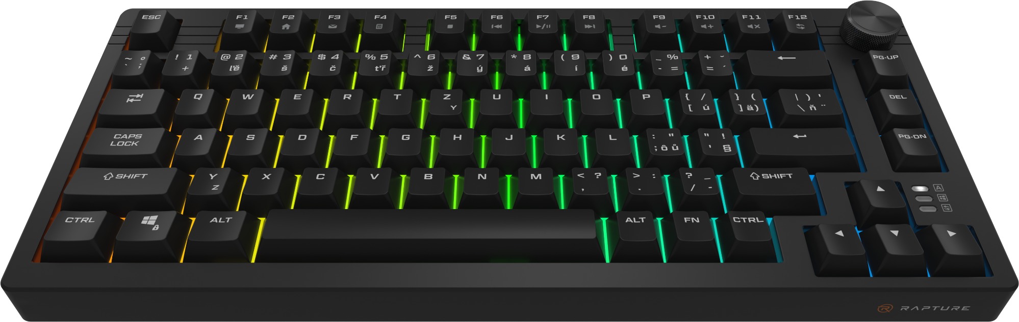 Gaming Keyboard Rapture VICTOR HE, Kailh Mistral, black - CZ/SK ...