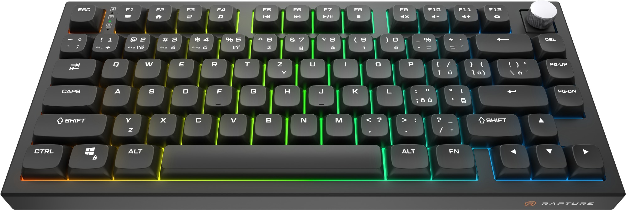 Gaming Keyboard Rapture UNIFORM ULTIMATE, Gateron Silent Red, black - CZ/SK ...