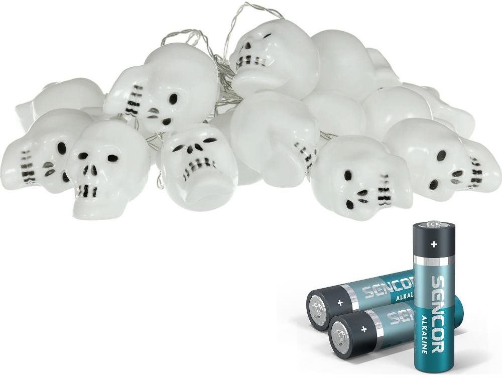 Lichterkette RETLUX RHW 003 Totenkopf-Girlande 20 LED WW ...