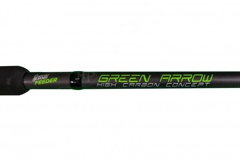 Rybársky prút Sensas Green Arrow Feeder Medium 3,3 m 40  – 80 g Vlastnosti/technológia