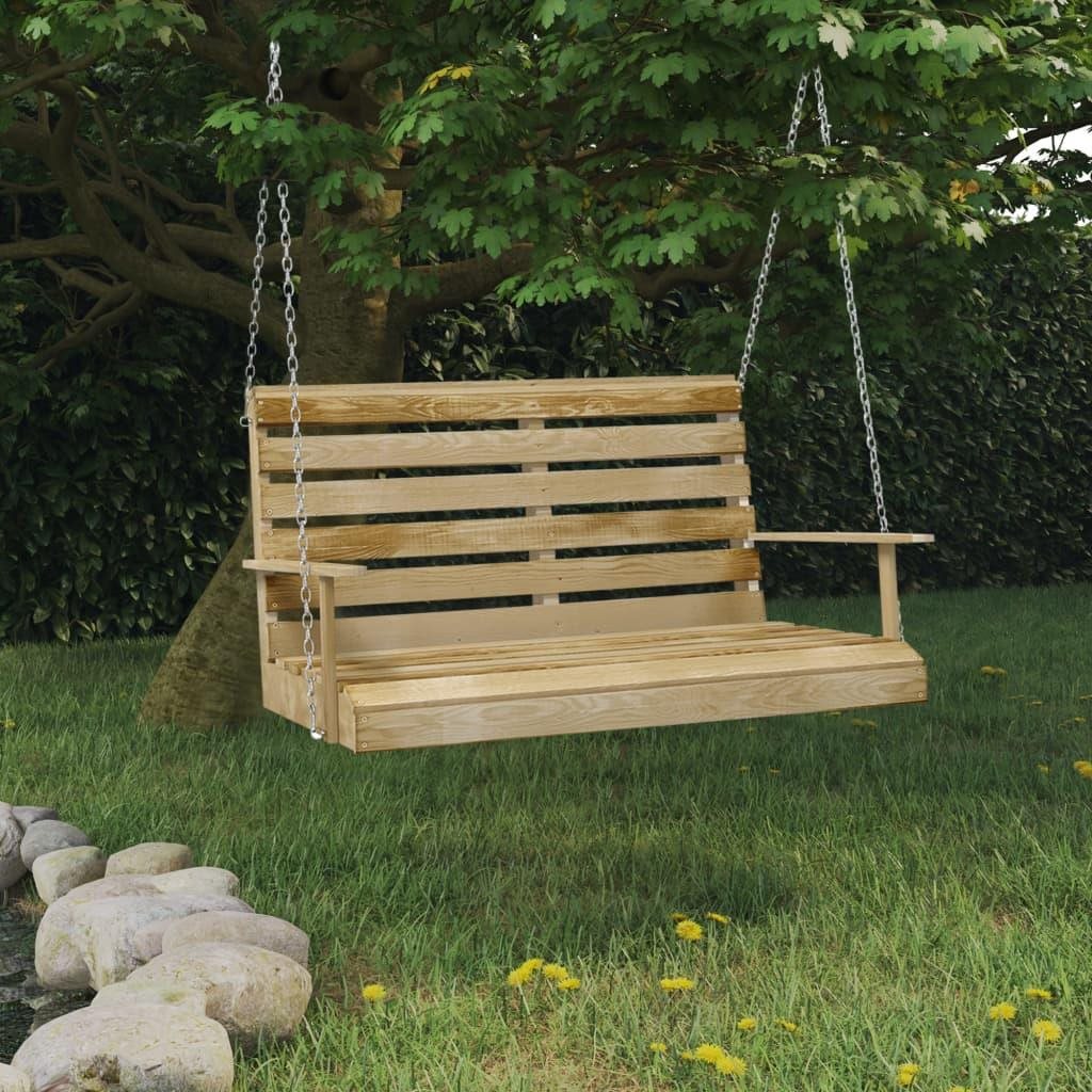 Záhradná lavička Hojdacia lavica 110 cm impregnované borové drevo, 318397 ...