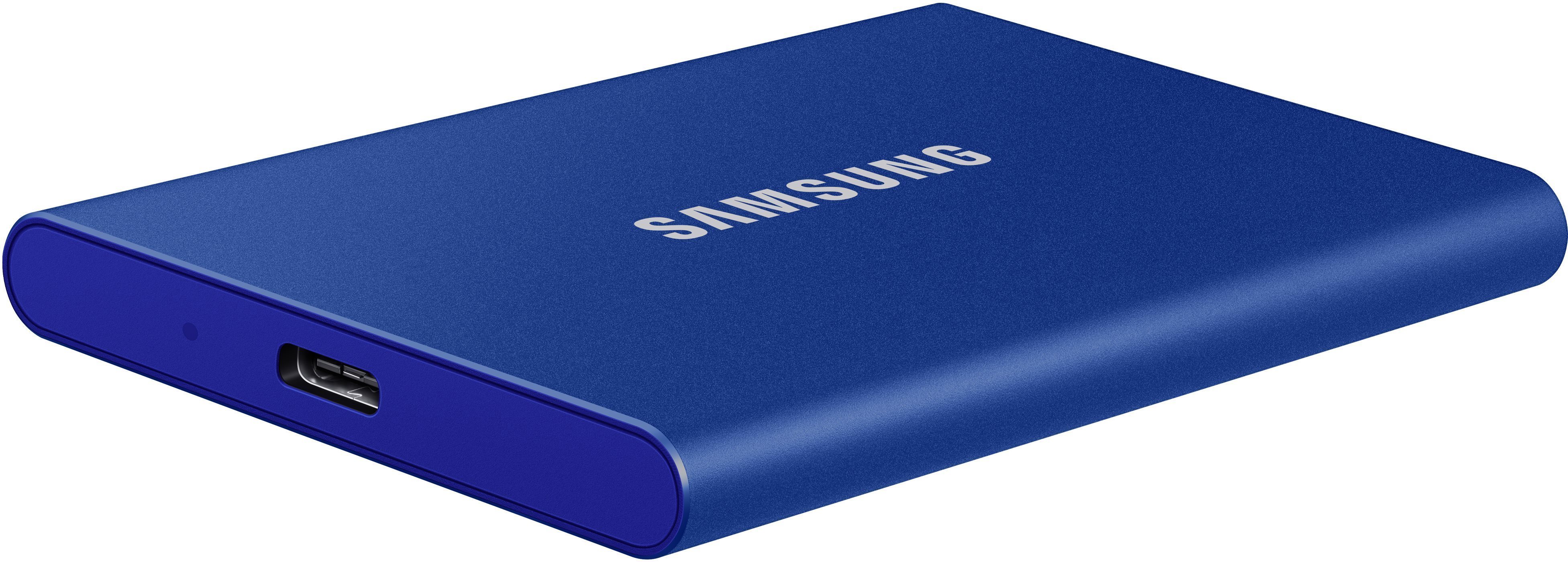 External Hard Drive Samsung Portable SSD T7 500GB, Blue Screen