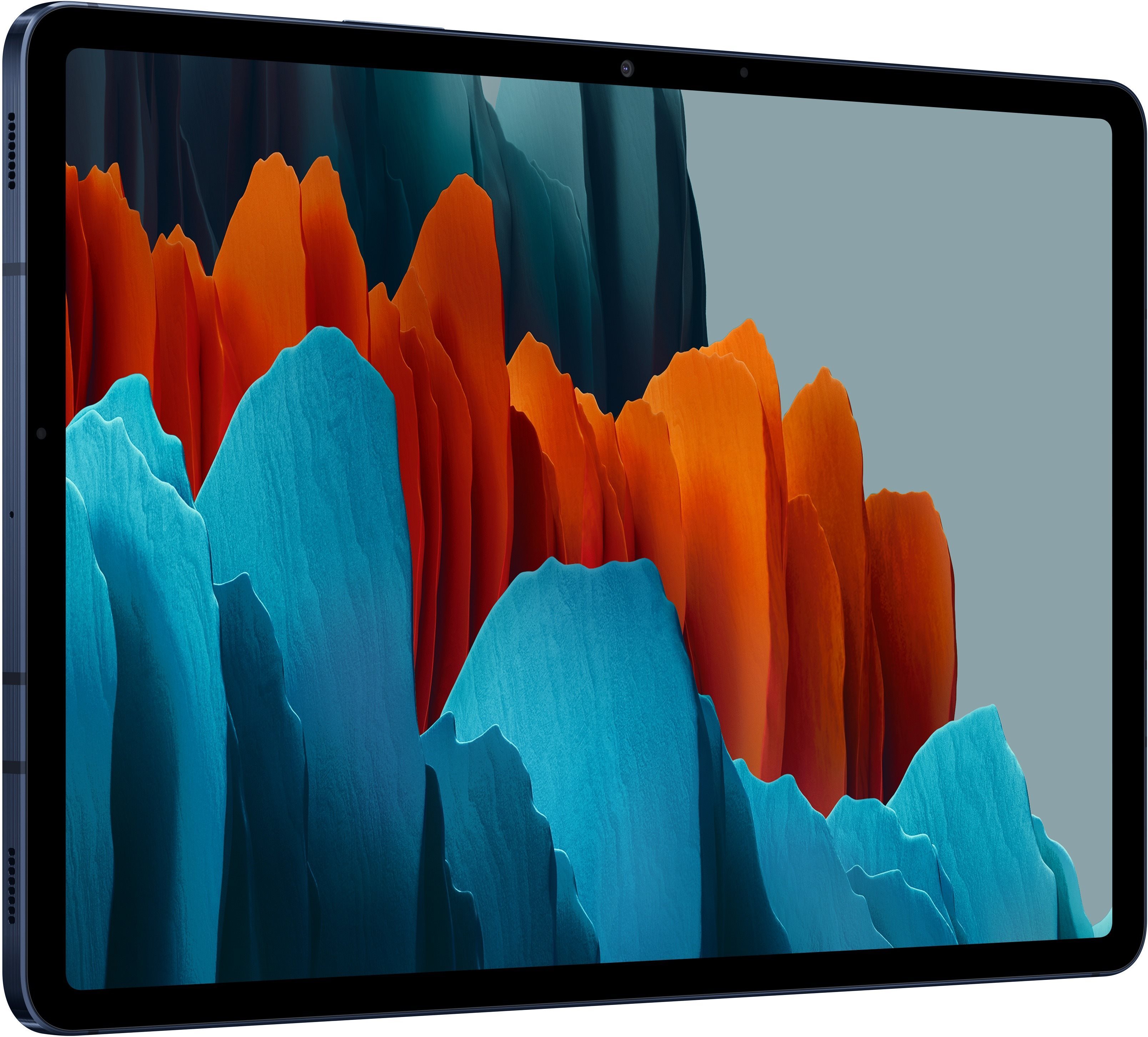 Tablet Samsung Galaxy Tab S7+ 5G - blau Seitlicher Anblick