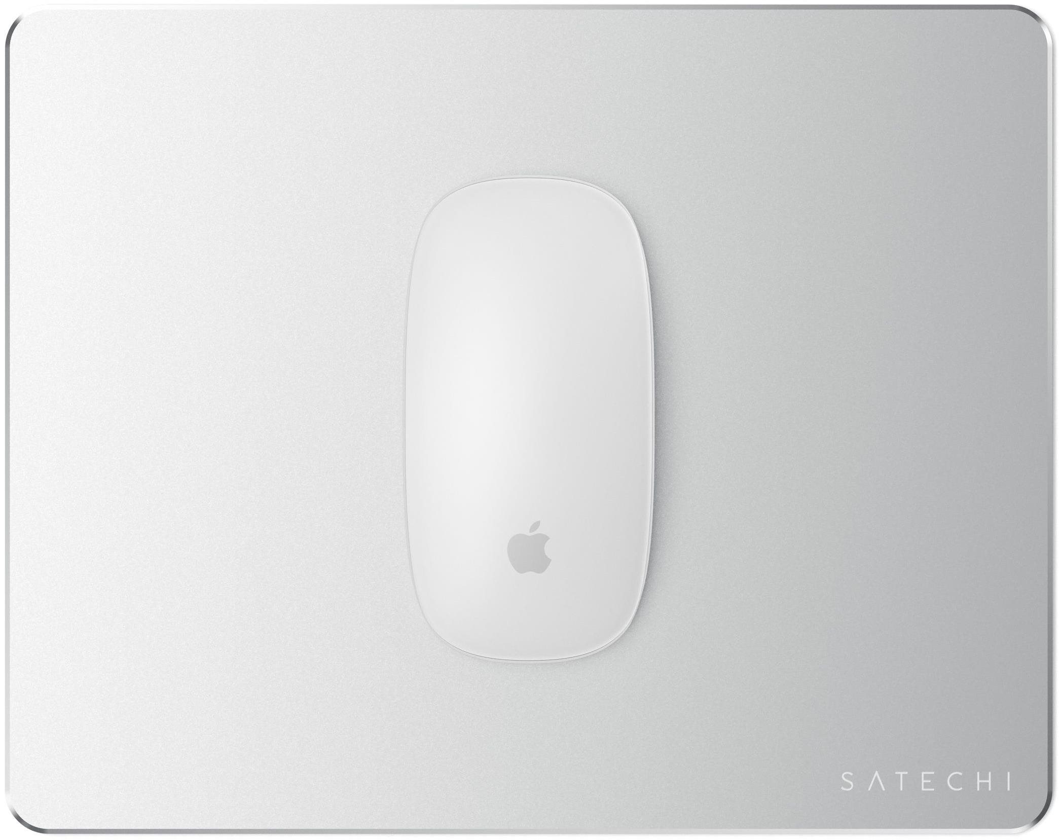 Podložka pod myš Satechi Aluminum Mouse Pad – Silver Screen