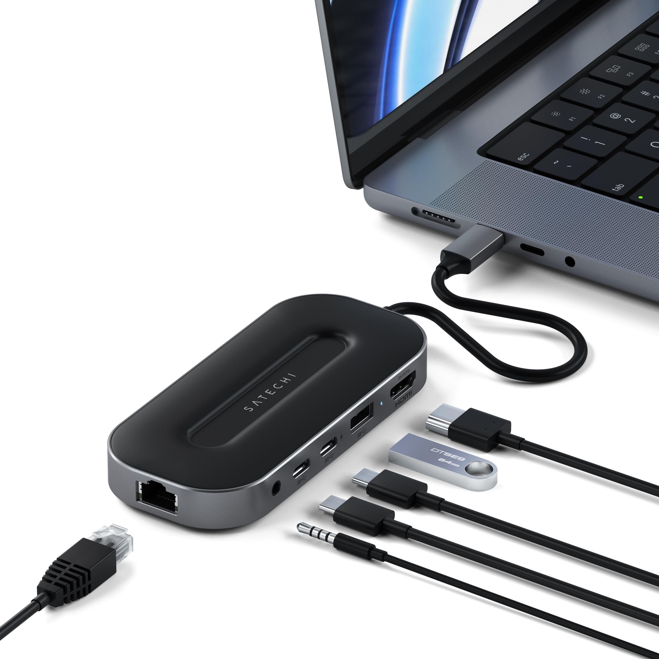 Dockingstation Satechi USB-4 Multiport W2.5G Ethernet - Black ...