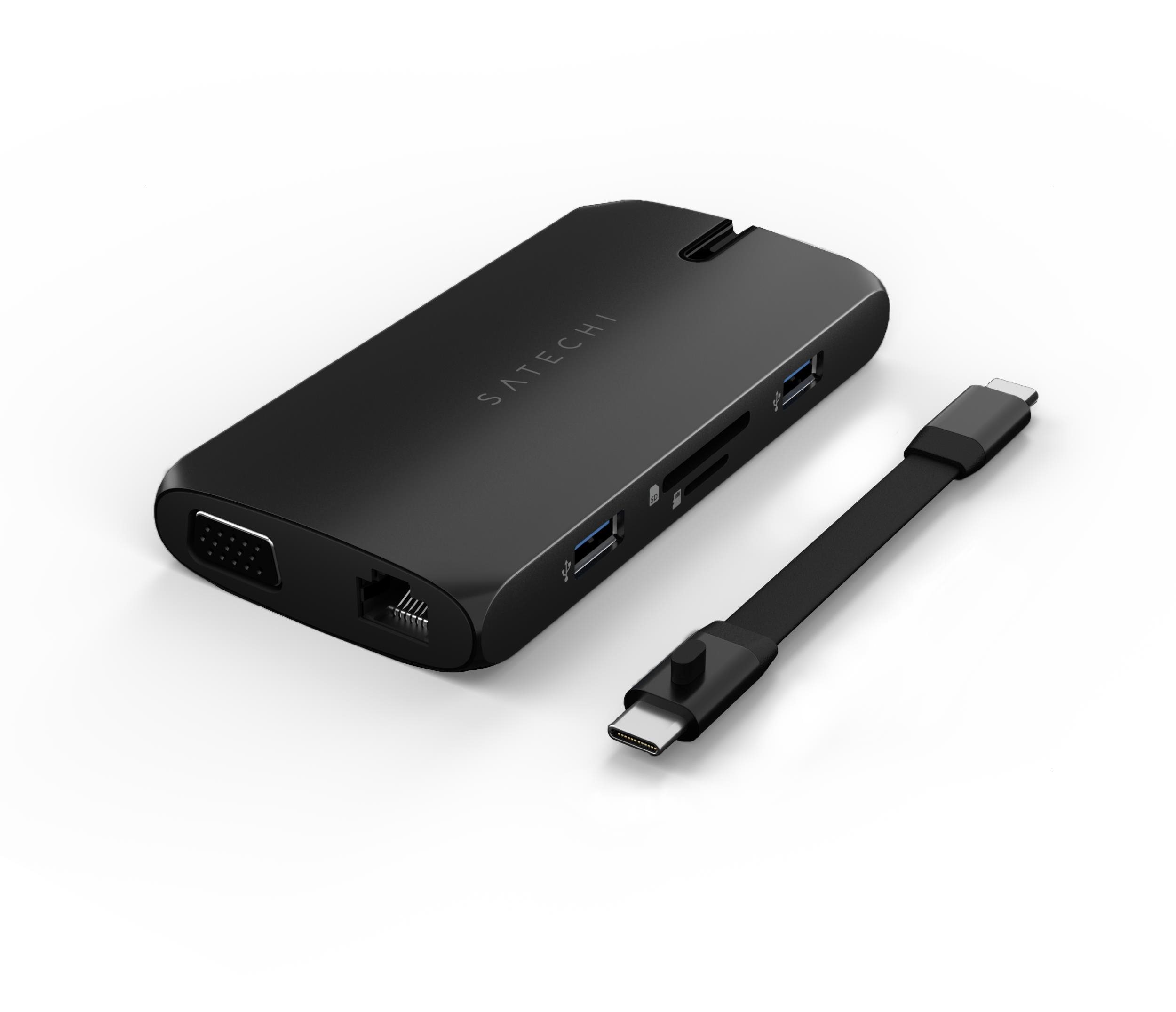 Docking Station Satechi USB-C On-the-go Multiport Adapter - Black ...