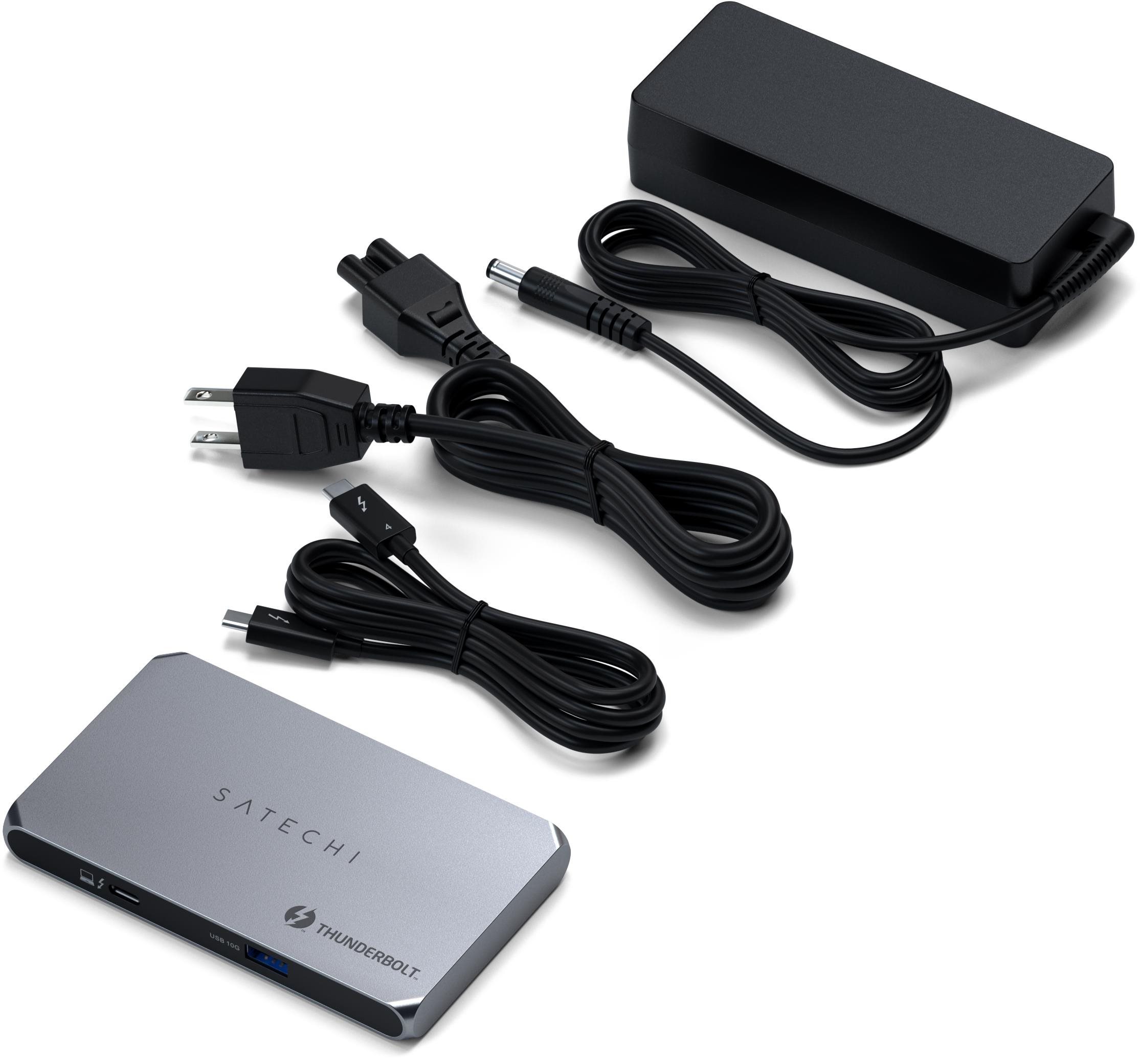 USB Hub Satechi Aluminium Thunderbolt 4 Slim Hub - Grey ...