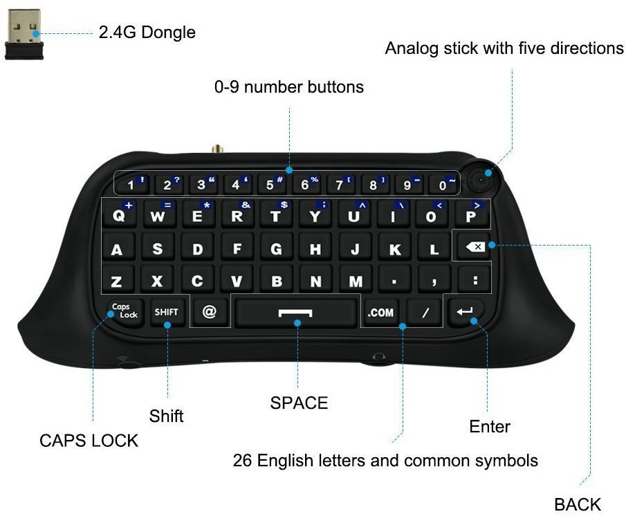 Keyboard Dobe Wireless Keyboard XS Features/technology