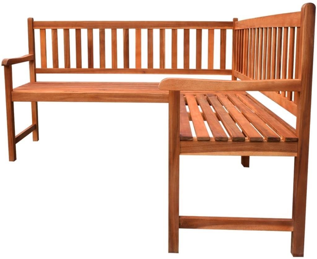 Garden Bench Garden Corner Bench 150cm Solid Acacia Lateral view