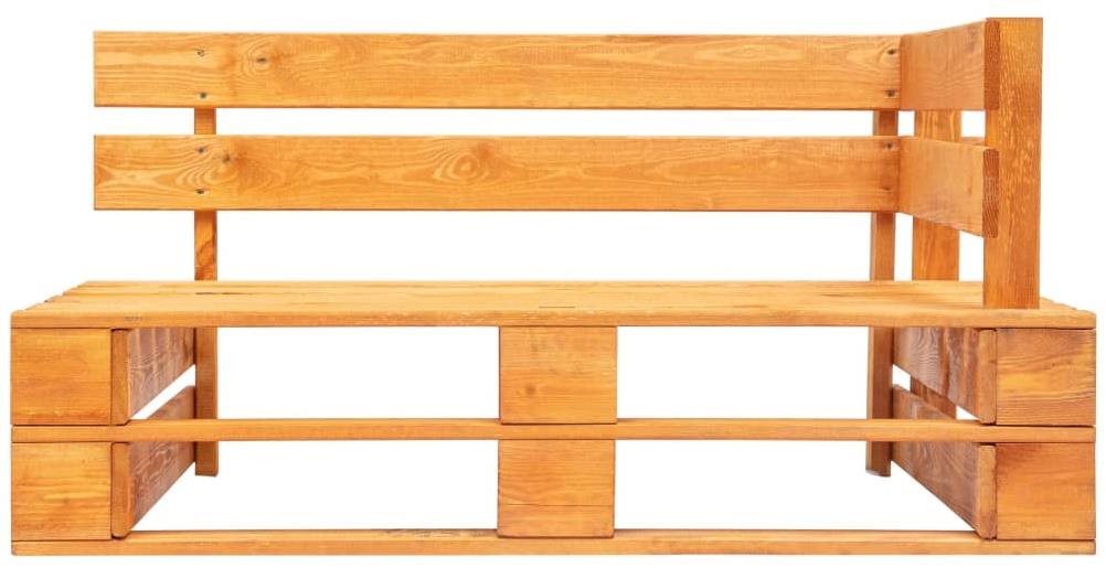 Garden Bench Corner Garden Bench made of Black Wood Pallets Screen