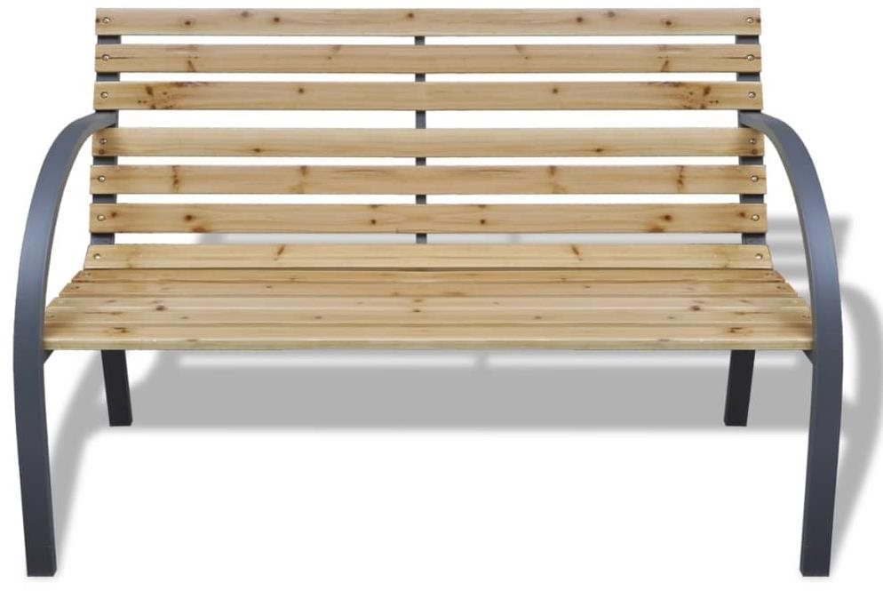 Garden Bench Garden Bench 120cm Wood and Iron Screen