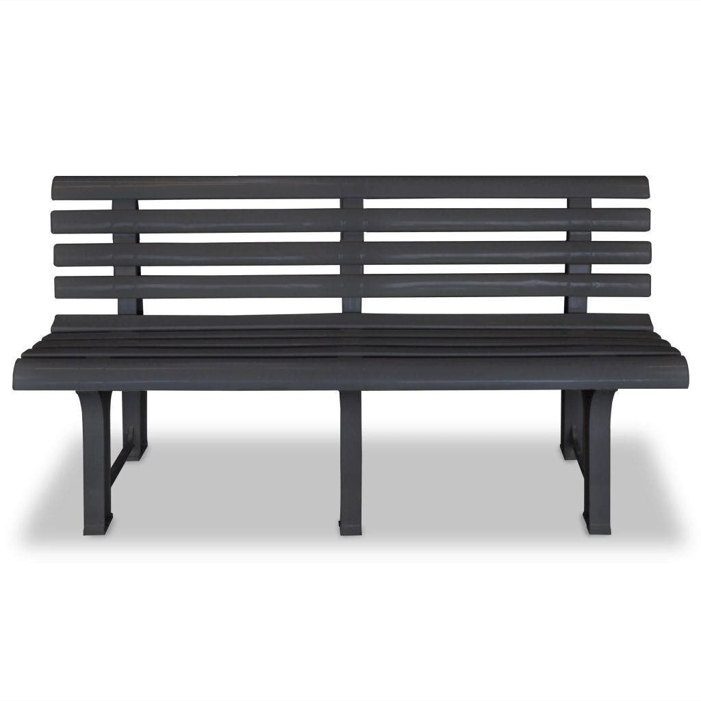Garden Bench Garden Bench 145.5cm Plastic Anthracite Screen