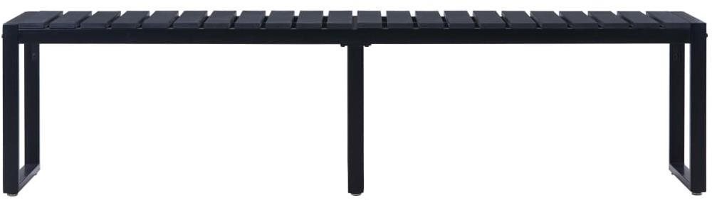 Garden Bench Garden Bench 180cm PS Board Black ...