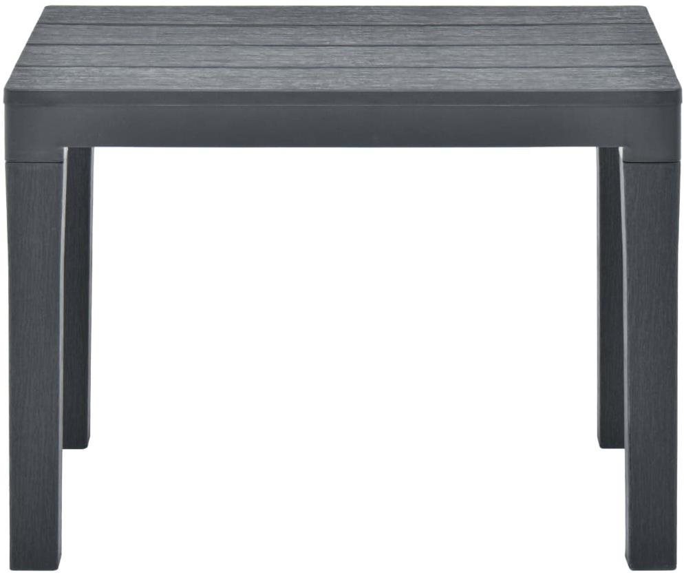 Garden Bench Garden Bench 2 pcs Anthracite Plastic Screen