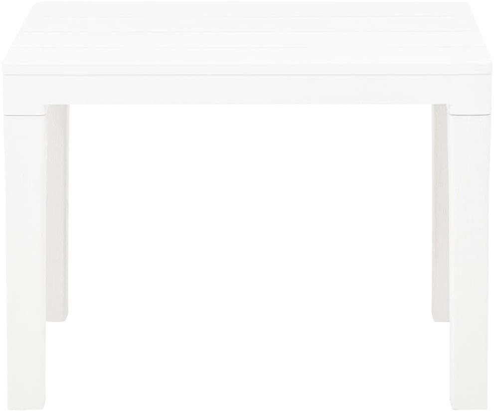 Garden Bench Garden Bench 2 pcs White Plastic Screen