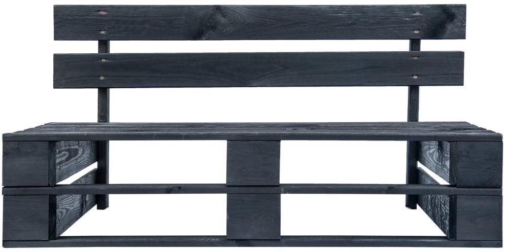 Garden Bench Garden Bench from Black Wood Pallets Screen