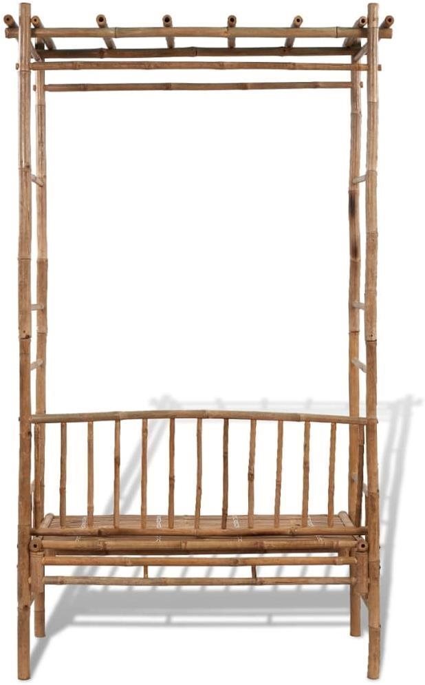 Garden Bench Garden Bench with Pergola 130cm Bamboo Screen