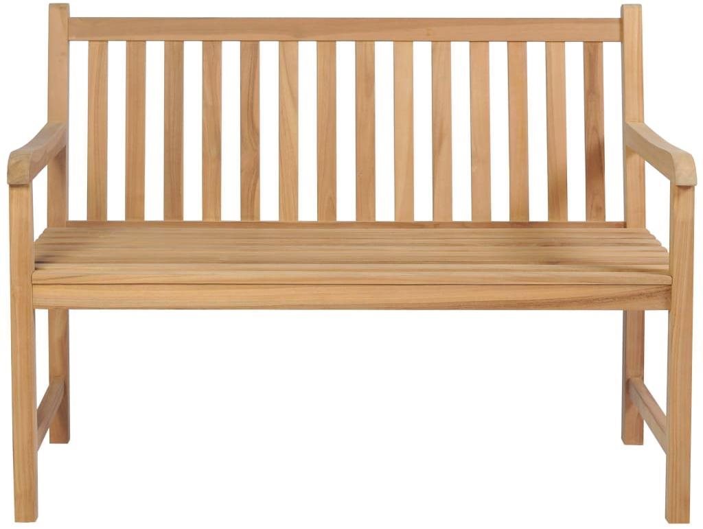Garden Bench Garden Bench with Anthracite Cushion 120cm Solid Teak 3062676 Screen
