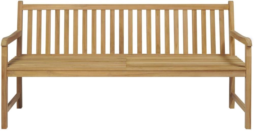 Garden Bench Garden Bench with  Cushion, Anthracite, 175cm, Solid Teak, 3062784 Screen