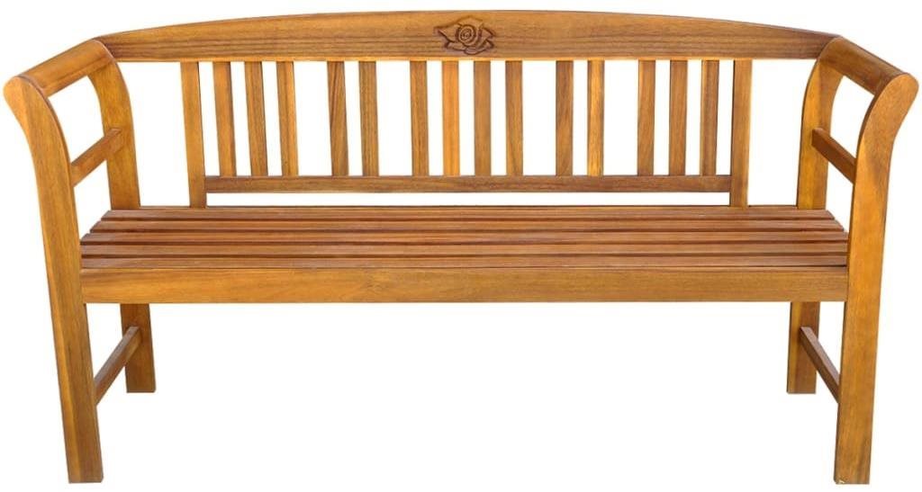 Záhradná lavička Záhradná lavica s poduškou 157 cm masívne akáciové drevo 3064289 Screen