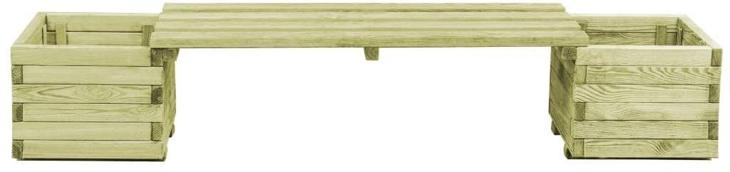 Záhradná lavička Záhradná lavica s kvetináčom impregnované borovicové drevo 196 × 40 × 36 cm (Š × H × V) Screen