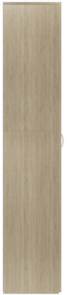 Botník Skrinka na topánky, dub sonoma, 80 × 35,5 × 180 cm, drevotrieska 800291 Bočný pohľad