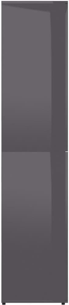 Botník Topánkovník sivý s vysokým leskom 80 × 39 × 178 cm drevotrieska 802866 Bočný pohľad
