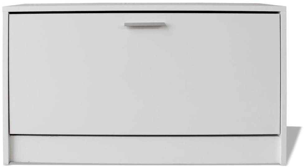 Botník Lavica na topánky biela, 80 x 24 x 45 cm Screen