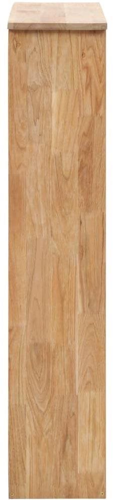 Botník Skrinka na topánky, 55 × 20 × 104 cm, masívne orechové drevo Bočný pohľad