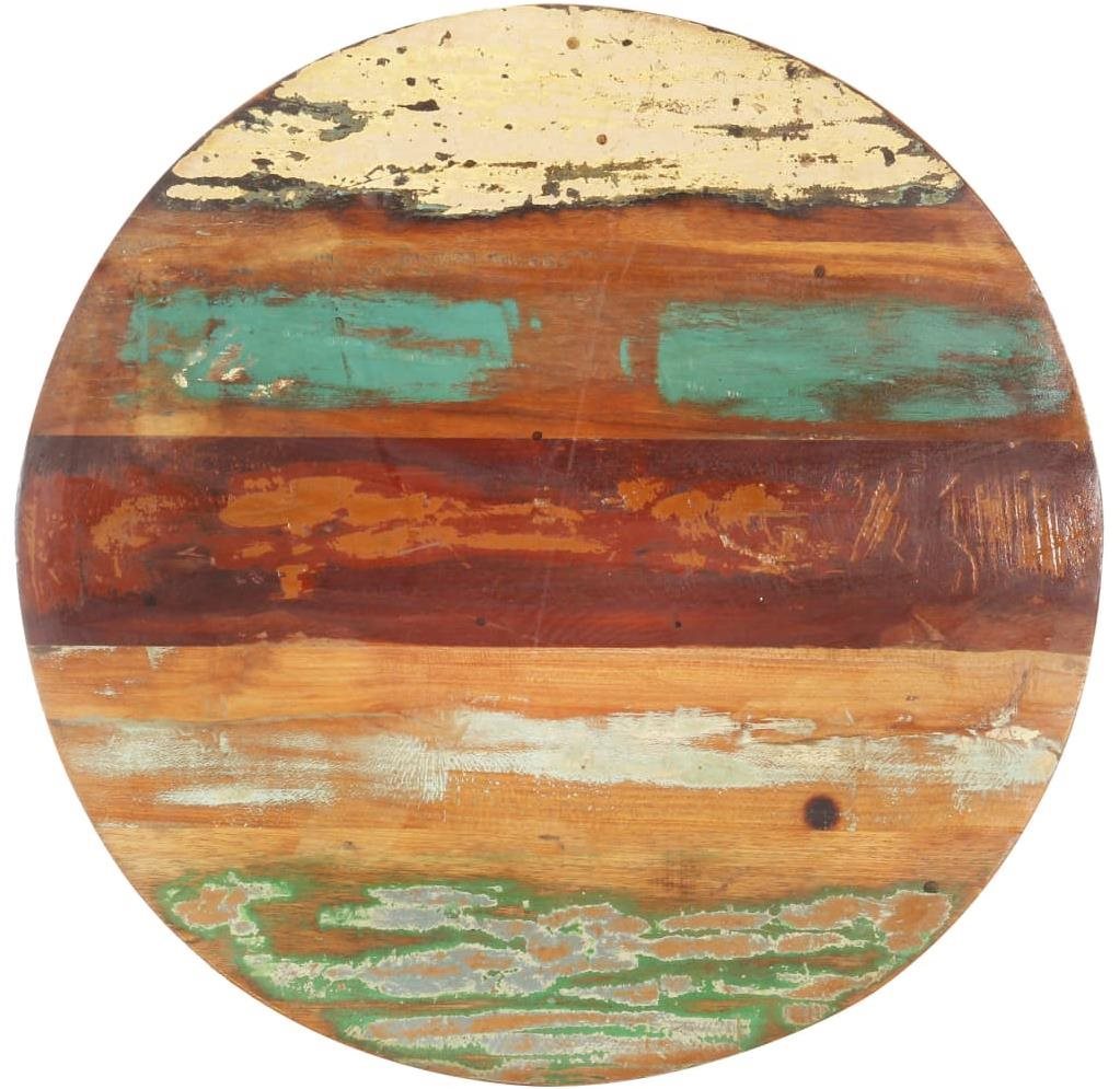 Table Top Round Table Top 50cm 25-27mm Solid Recycled Wood 286037 Screen