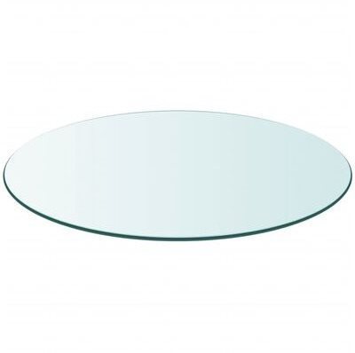 Table Top Tempered Glass Table Top, Round 500mm Screen