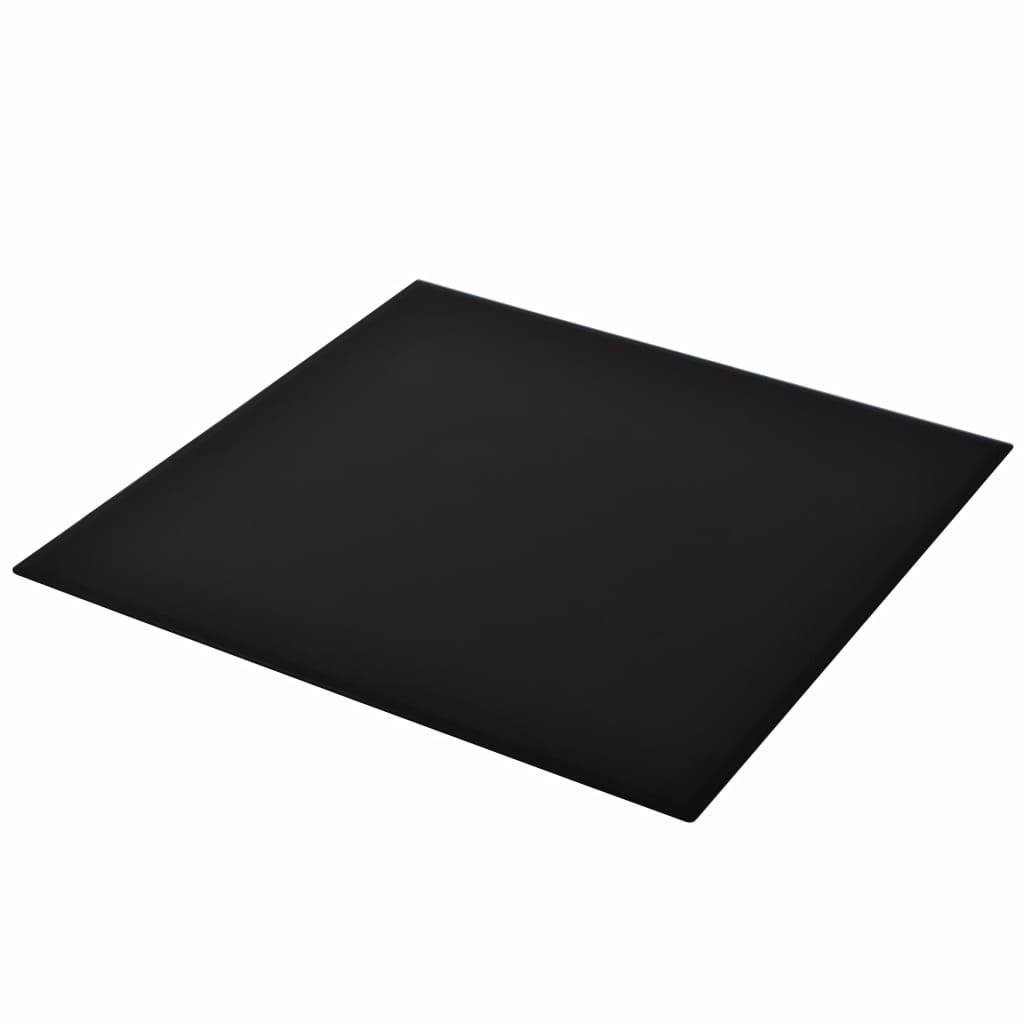 Table Top Tempered Glass Table Top, Square, 700x700mm Lateral view