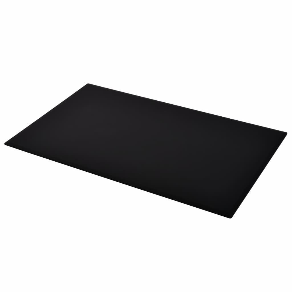 Table Top Tempered Glass Table Top, Rectangular, 1000x620mm Lateral view