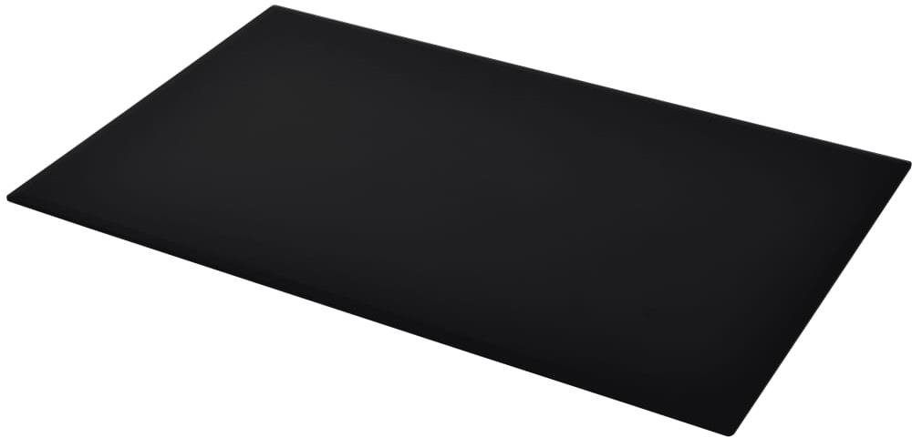 Table Top Tempered Glass Table Top, Rectangular, 1200x650mm Lateral view