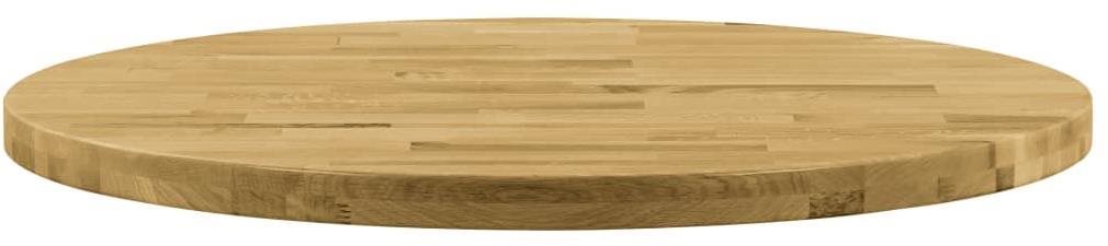 Table Top Round Solid Oak Table Top 44mm 400mm Screen