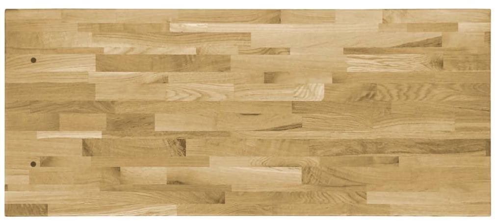 Table Top Solid Oak Wood Rectangular Table Top 44mm 100 × 60cm Screen
