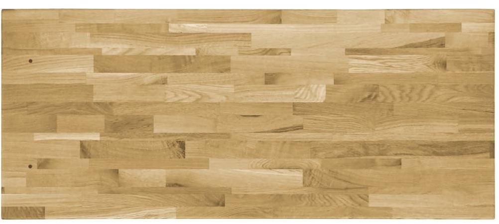 Table Top Rectangular Table Top, Solid Oak Wood, 44mm 120 × 60cm Screen