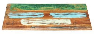 Table Top Rectangular Table Top 60 × 80cm 15-16mm Recycled Wood ...