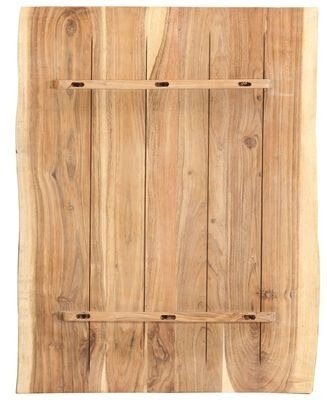 Stolová doska Stolná doska masívne akáciové drevo 60 × (50–60) × 2,5 cm Spodná strana