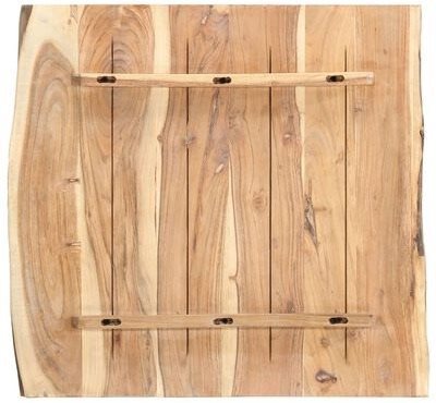 Table Top Solid Acacia Wood Table Top 60 × (50-60) × 3.8cm Bottom side